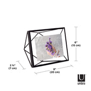 UMBRA - Prisma Picture Frame | Modern Geometric Photo Frame Home & Kitchen Black 4x6" (10x15 cm)