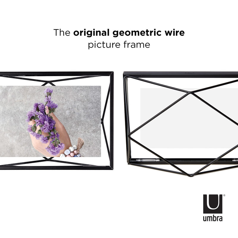 UMBRA - Prisma Picture Frame | Modern Geometric Photo Frame Home & Kitchen Black 4x6" (10x15 cm)