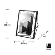 UMBRA - Prisma Picture Frame | Modern Geometric Photo Frame Home & Kitchen Black 5x7" (13x18 cm)