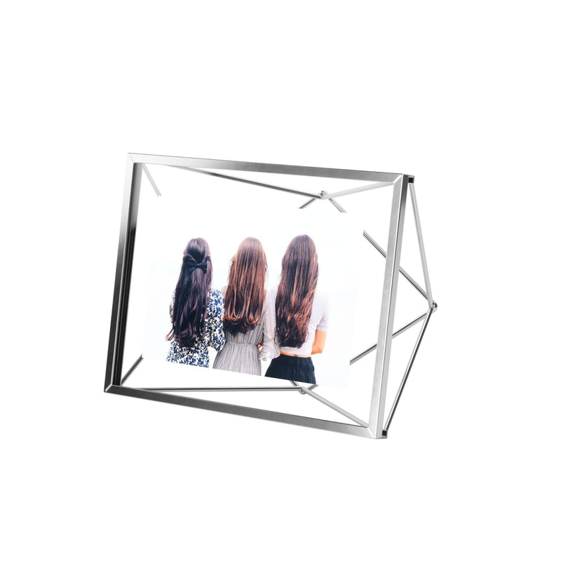 UMBRA - Prisma Picture Frame | Modern Geometric Photo Frame Home & Kitchen Chrome 4x6" (10x15 cm)