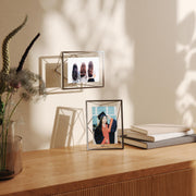 UMBRA - Prisma Picture Frame | Modern Geometric Photo Frame Home & Kitchen Chrome 8x10" (20x25 cm)