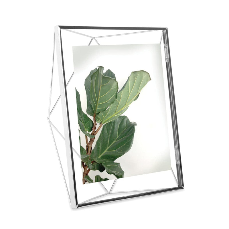 UMBRA - Prisma Picture Frame | Modern Geometric Photo Frame Home & Kitchen Chrome 8x10" (20x25 cm)