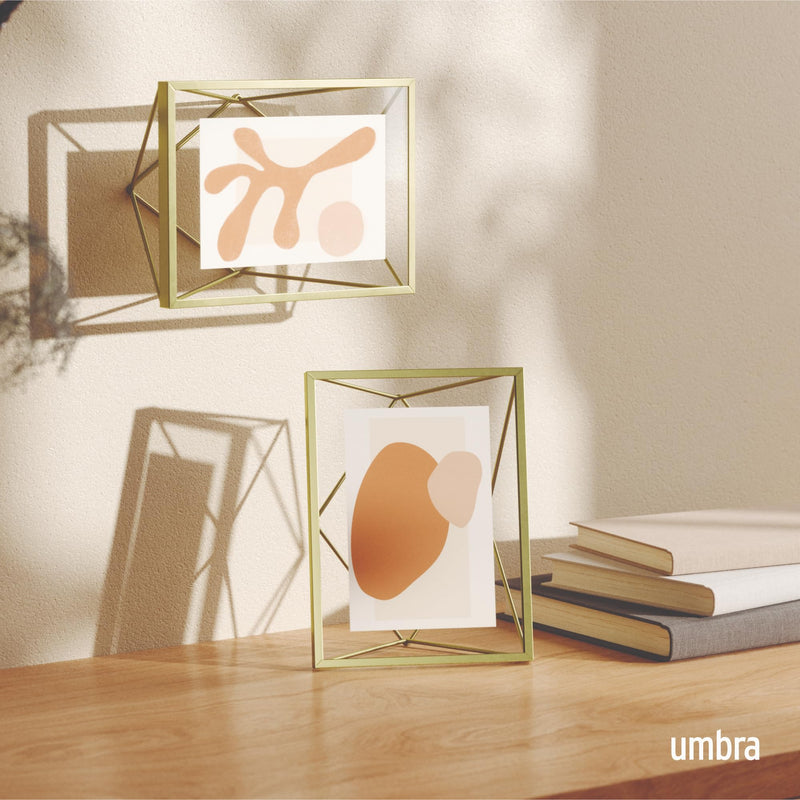 UMBRA - Prisma Picture Frame | Modern Geometric Photo Frame Home & Kitchen Chrome 8x10" (20x25 cm)