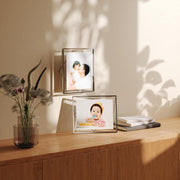 UMBRA - Prisma Picture Frame | Modern Geometric Photo Frame Home & Kitchen Chrome 8x10" (20x25 cm)