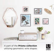 UMBRA - Prisma Picture Frame | Modern Geometric Photo Frame Home & Kitchen Chrome 8x10" (20x25 cm)