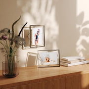 UMBRA - Prisma Picture Frame | Modern Geometric Photo Frame Home & Kitchen Chrome 8x10" (20x25 cm)