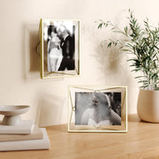 UMBRA - Prisma Picture Frame | Modern Geometric Photo Frame Home & Kitchen Chrome 8x10" (20x25 cm)