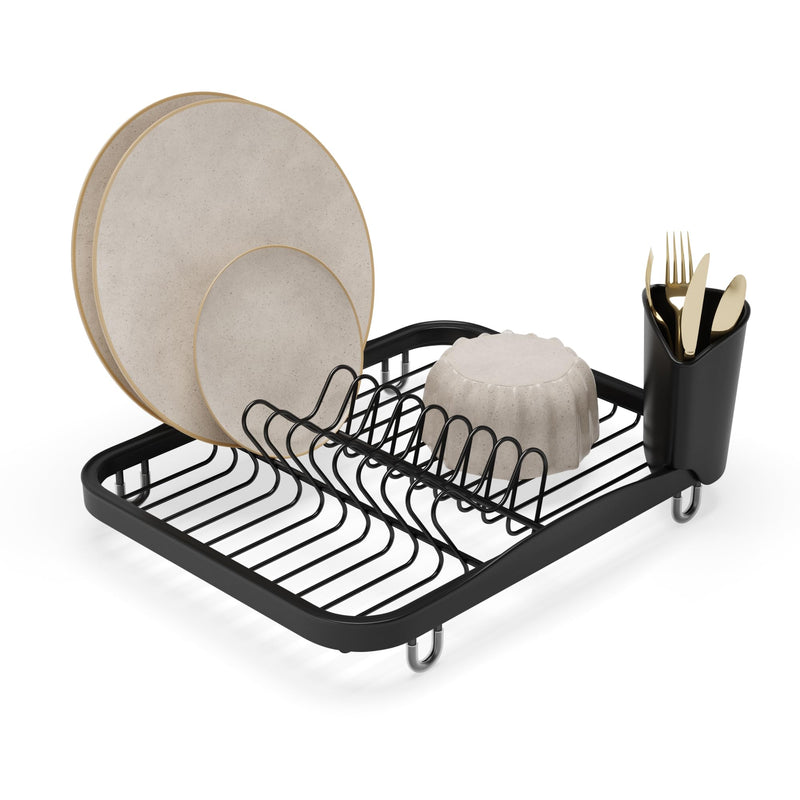 UMBRA - Sinkin Dish Rack | Compact Over - Sink Drying Rack for Kitchen Counters Home & Kitchen Black