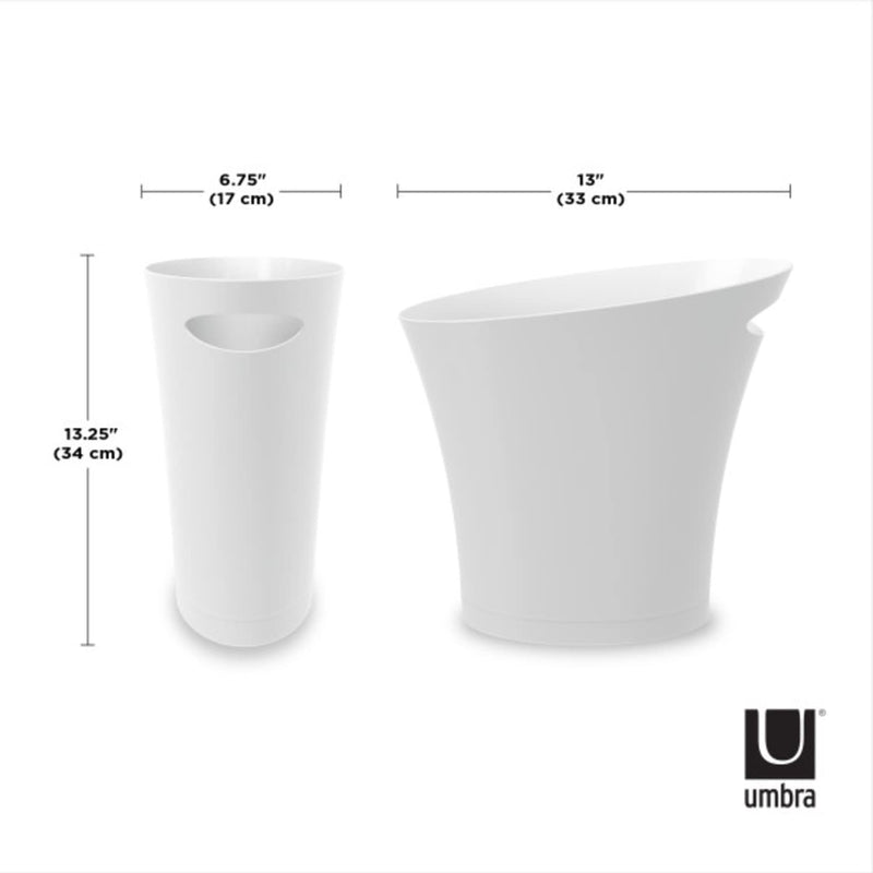 UMBRA - Skinny Trash Can | Slim Space - Saving Waste Bin for Home and Office Home & Kitchen Black