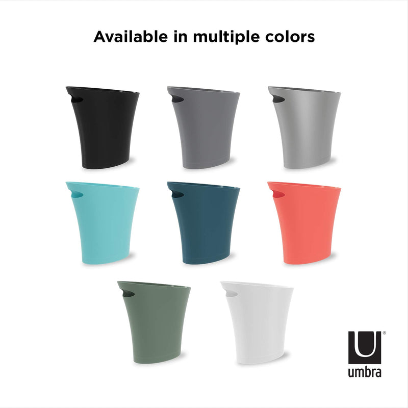UMBRA - Skinny Trash Can | Slim Space - Saving Waste Bin for Home and Office Home & Kitchen Charcoal