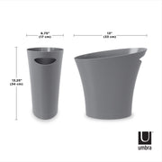 UMBRA - Skinny Trash Can | Slim Space - Saving Waste Bin for Home and Office Home & Kitchen Charcoal