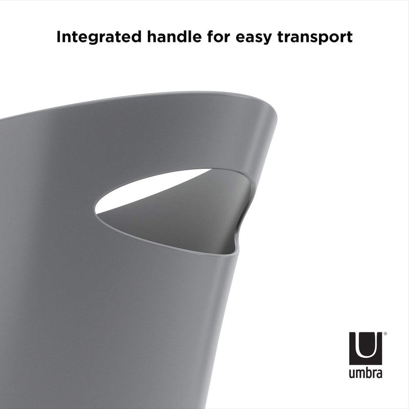 UMBRA - Skinny Trash Can | Slim Space - Saving Waste Bin for Home and Office Home & Kitchen Charcoal