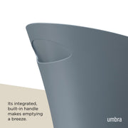 UMBRA - Skinny Trash Can | Slim Space - Saving Waste Bin for Home and Office Home & Kitchen Slate Blue