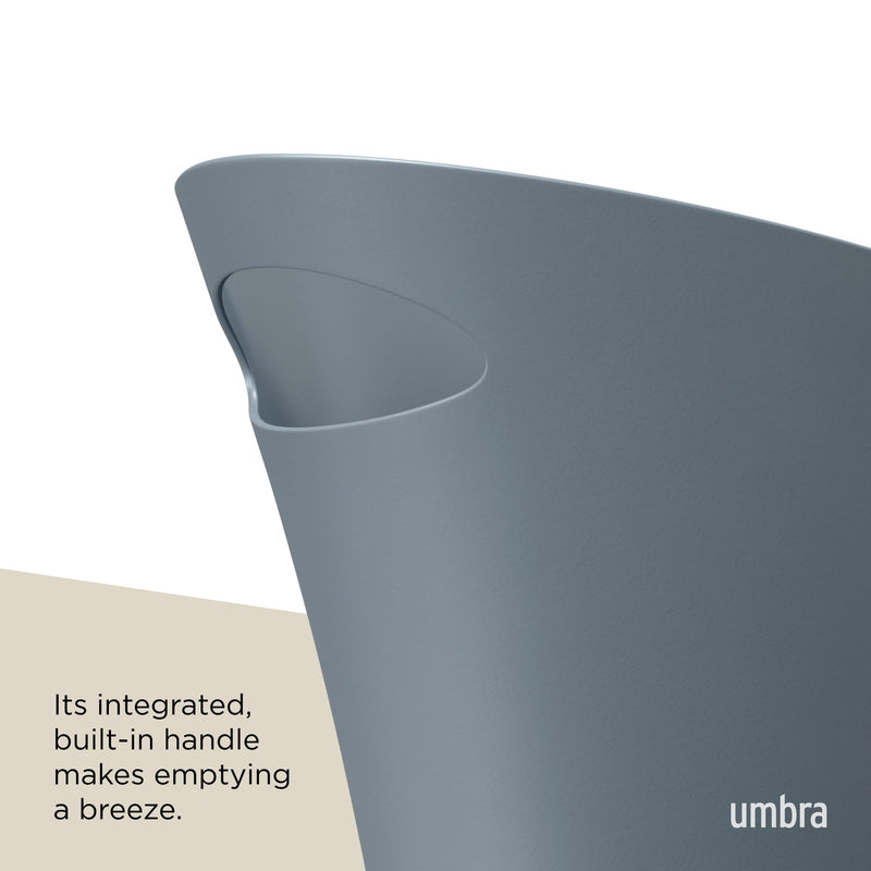 UMBRA - Skinny Trash Can | Slim Space - Saving Waste Bin for Home and Office Home & Kitchen Slate Blue