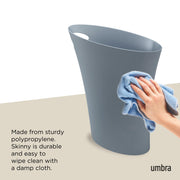 UMBRA - Skinny Trash Can | Slim Space - Saving Waste Bin for Home and Office Home & Kitchen Slate Blue