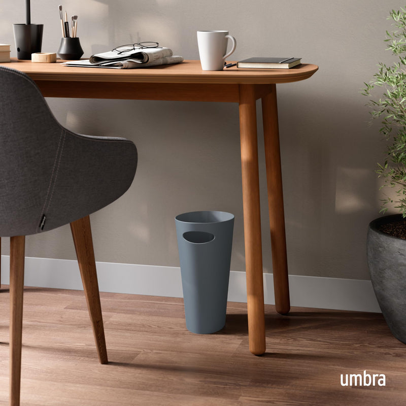 UMBRA - Skinny Trash Can | Slim Space - Saving Waste Bin for Home and Office Home & Kitchen Slate Blue