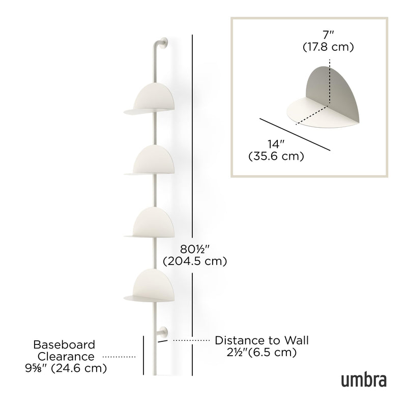 UMBRA - Solis Adjustable Standing Shelf Home & Kitchen Black