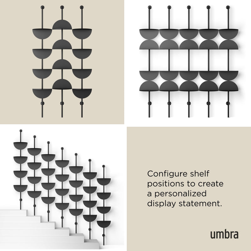 UMBRA - Solis Adjustable Standing Shelf Home & Kitchen Black