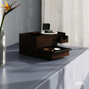 UMBRA - Stowit Mini Storage Box Home & Kitchen Black - Walnut