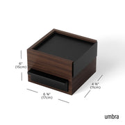 UMBRA - Stowit Mini Storage Box Home & Kitchen Black - Walnut