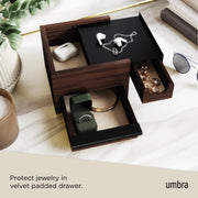 UMBRA - Stowit Mini Storage Box Home & Kitchen Black - Walnut