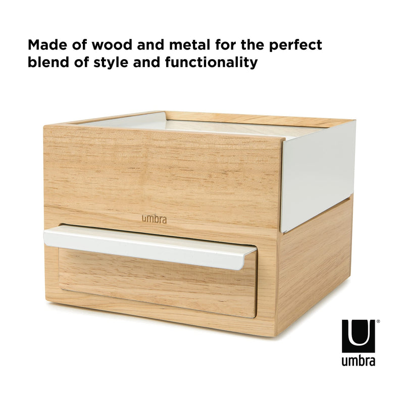 UMBRA - Stowit Mini Storage Box Home & Kitchen White - Natural
