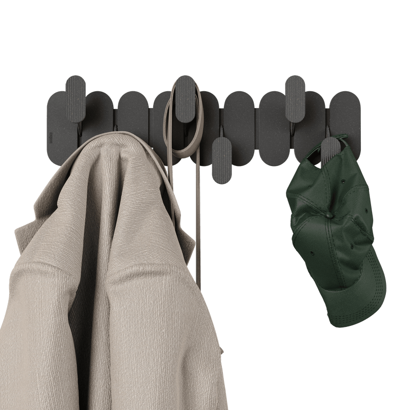 UMBRA - Tempo 6 Wall Hook _ Black Home & Kitchen