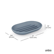 UMBRA - Touch - Soap Dish | Bathroom Countertop Soap Tray and Draining Dish Home & Kitchen Slate Blue