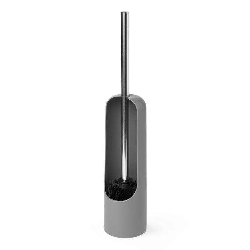 UMBRA - Touch Toilet Brush | Modern Compact Bathroom Brush with Holder & Stand Home & Kitchen Grey