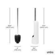 UMBRA - Touch Toilet Brush | Modern Compact Bathroom Brush with Holder & Stand Home & Kitchen White