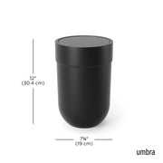 UMBRA - Touch Trash Can | Modern Waste Bin for Home, Kitchen & Office Use Home & Kitchen Black