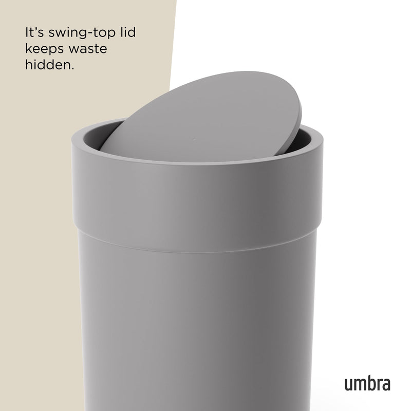 UMBRA - Touch Trash Can | Modern Waste Bin for Home, Kitchen & Office Use Home & Kitchen Grey