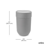UMBRA - Touch Trash Can | Modern Waste Bin for Home, Kitchen & Office Use Home & Kitchen Grey