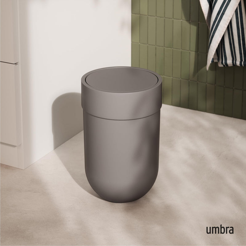 UMBRA - Touch Trash Can | Modern Waste Bin for Home, Kitchen & Office Use Home & Kitchen Grey