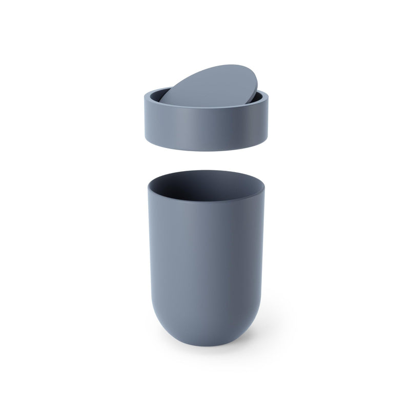 UMBRA - Touch Trash Can | Modern Waste Bin for Home, Kitchen & Office Use Home & Kitchen Slate Blue