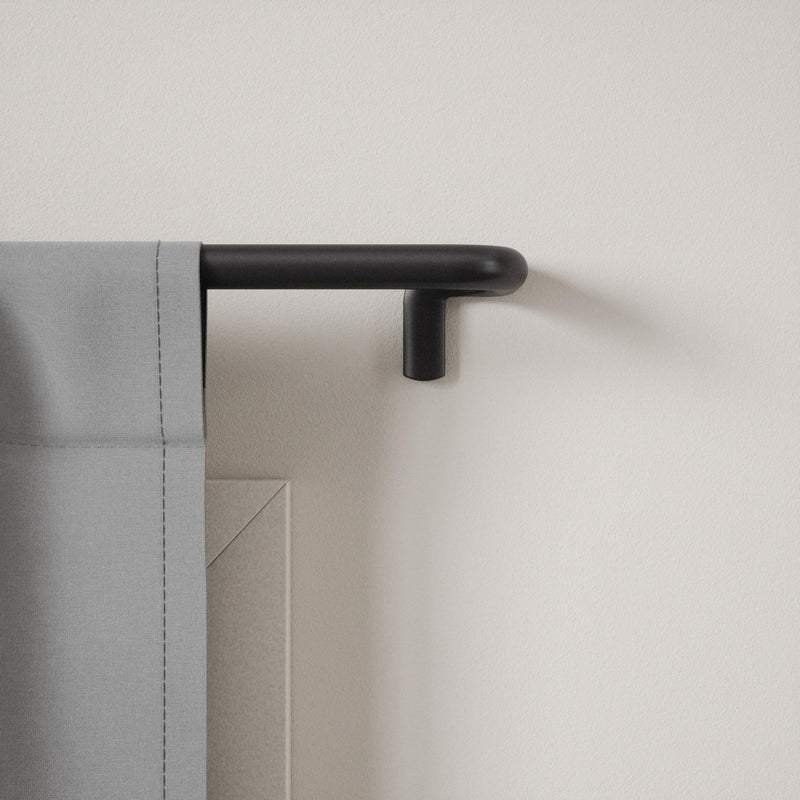 UMBRA - Twilight Blackout Curtain Rod | Adjustable Extendable Curtain Rod System Home & Kitchen 30 - 84" (76 - 213 cm) Matte - Black