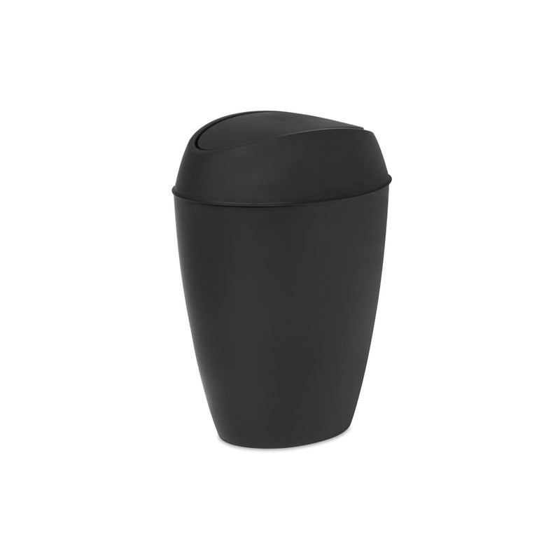 UMBRA - Twirla Trash Can | Modern Rotating Waste Bin for Home and Office Use Home & Kitchen Black