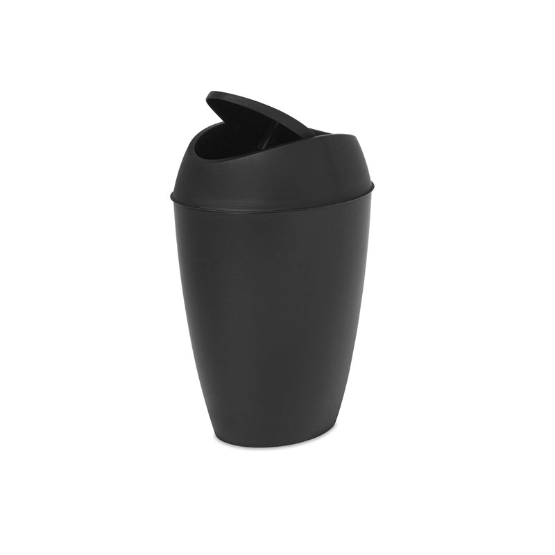UMBRA - Twirla Trash Can | Modern Rotating Waste Bin for Home and Office Use Home & Kitchen Metallic - White