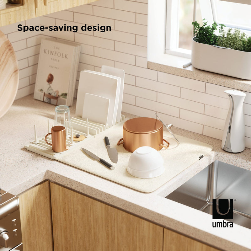 UMBRA - UDry Peg Dish Rack with Mat Home & Kitchen Linen