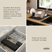 UMBRA - UDry Ultra Drying Rack with Mat - Black Home & Kitchen