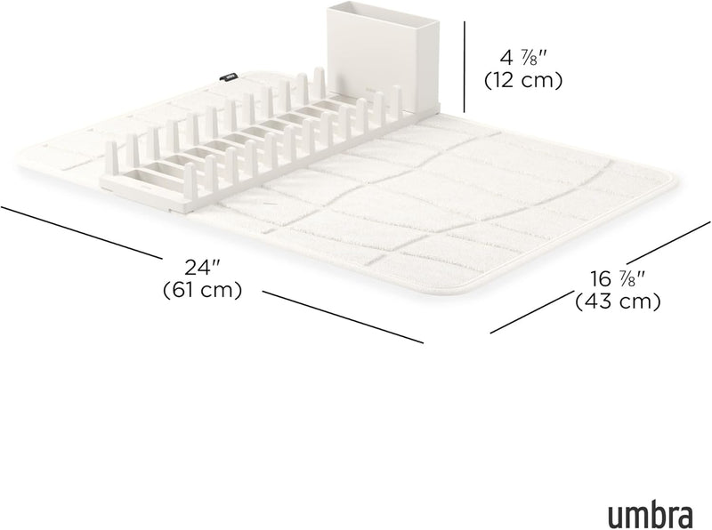 UMBRA - UDry Ultra Drying Rack with Mat - Sand Home & Kitchen