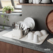 UMBRA - UDry Ultra Drying Rack with Mat - Sand Home & Kitchen
