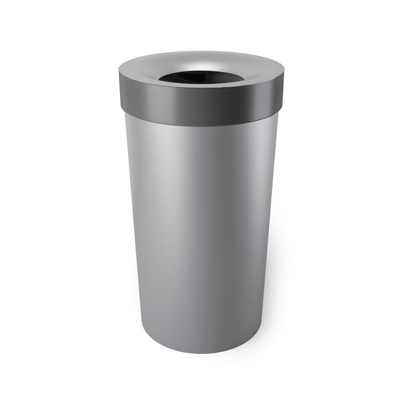 UMBRA - Vento Trash Can | Modern Waste Bin for Home, Bathroom and Office Spaces Home & Kitchen Grey