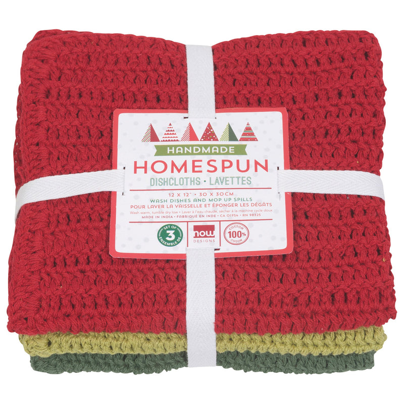 Now Designs by Danica - Christmas Crochet Dishcloths Set of 3