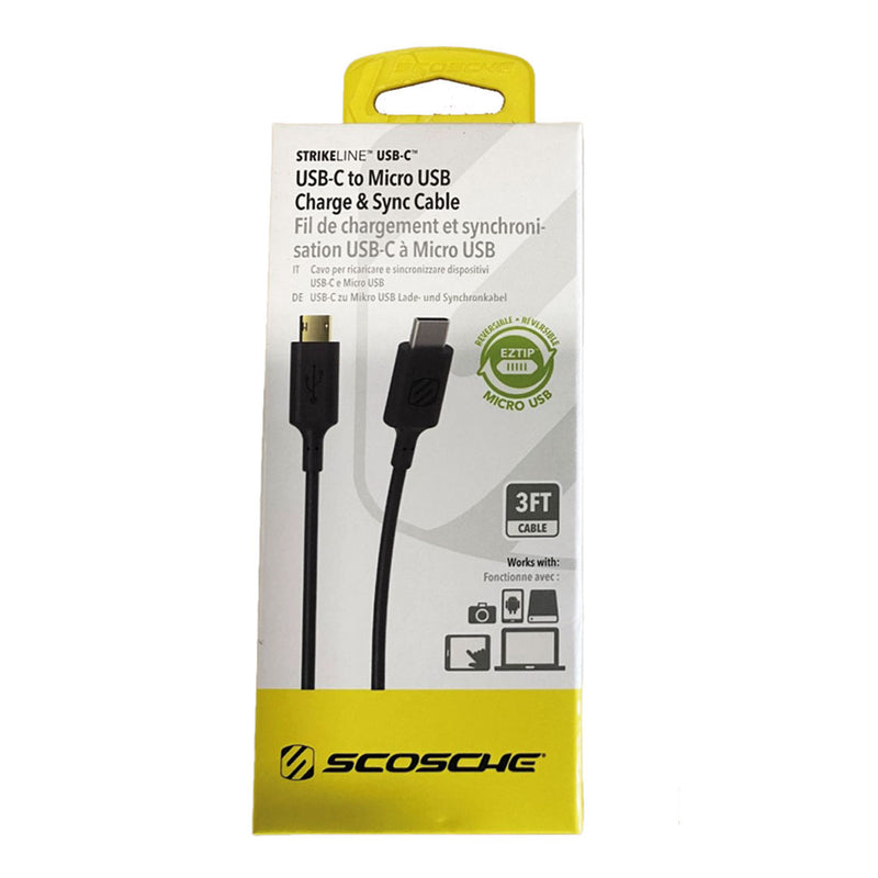 Scosche USB-A Male to USB-A Female Extension Cable in black