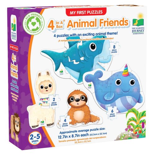 University Games - MY First Puzzle Sets4 - in - A - BOX Puzzles - Animal Friends