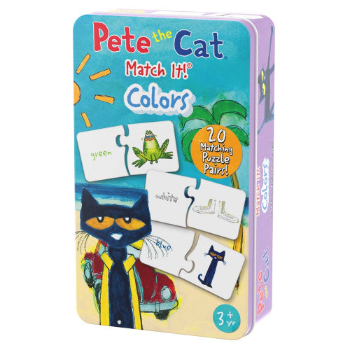 University Games - Pete The CAT - Match IT! - TIN - Colors Toys & Games