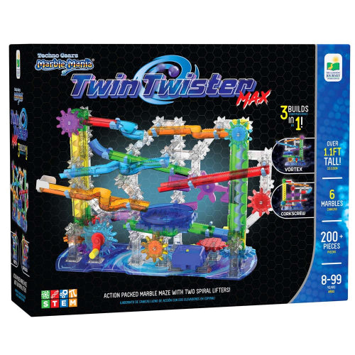 University Games - Techno Gears Marble Mania - Twintwister MAX (200+ PCS) Toys & Games