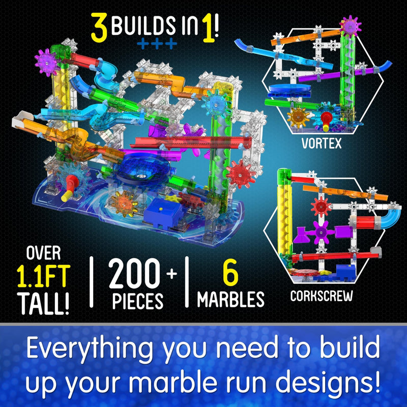 University Games - Techno Gears Marble Mania - Twintwister MAX (200+ PCS) Toys & Games