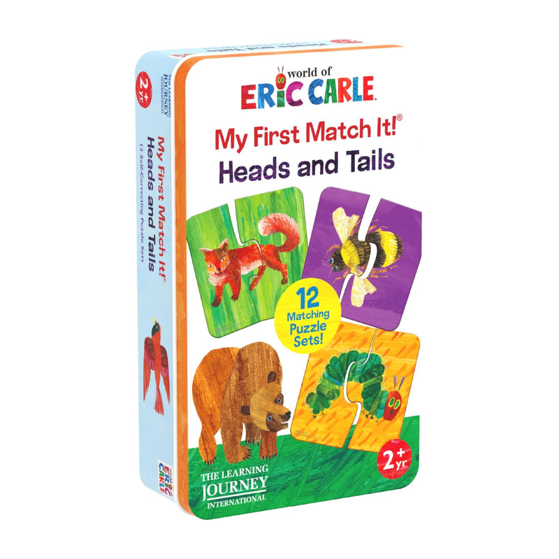 University Games - World OF Eric Carle - MY First Match IT! - TIN - Heads and Tails Toys & Games